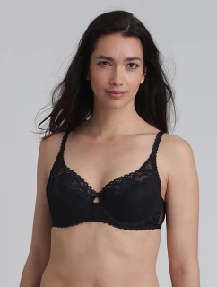 Dámska čipkovaná podprsenka s kosticami PLAYTEX UNDERWIRE BALCONETTE BRA - PLAYTEX - čierna