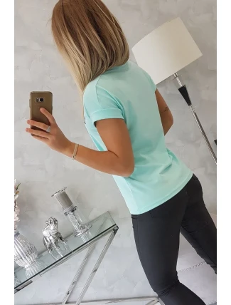 Limitovaná edícia blúzky mint+black