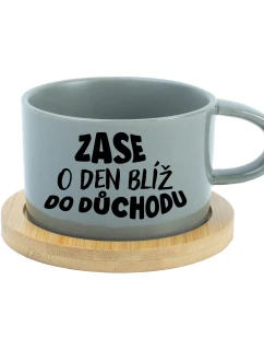 MOHLA BYCH BÝT MILÁ, ALE NECHCE SE MI - šedý hrníček makronka 200 ml