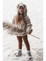 Dětské zateplené kozačky na zip Big Star KK374178 Stříbro