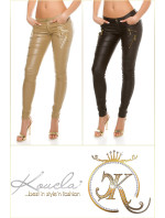 Sexy KouCla leatherlook trousers with decozips