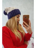 Milano fleecová čiapka K203 light beige+violet