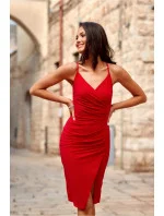 Večerné šaty SUK0405 červené - Roco Fashion