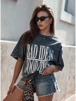 Dámske tričko s potlačou HAYATOUS graphite FashionStreet RY2648