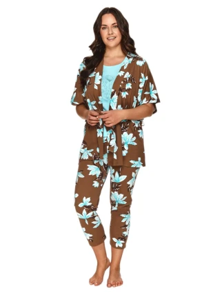 Dámsky župan 2715 brown - TARO