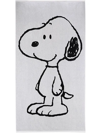 Vossen Snoopy Beach Plážová osuška 49.9802 čierna/biela Vossen Snoopy Beach Plážová osuška 49.9802 čierna/biela