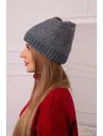 Dámska čiapka Amira K359 tmavo šedá