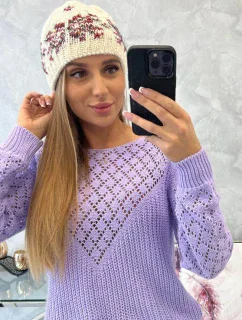 Dámska čiapka Florence K350 ecru+bordeaux