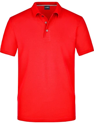 Daiber JN 708 Pánske polo tričko z pima piqué 02.0708 svetločervené