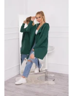 Zateplená bunda s kapucňou 69413 tmavozelená - Kesi