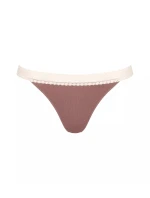 sloggi GO Ribbed R Thong C2P - BROWN - SLOGGI BROWN - SLOGGI