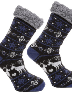 Protišmykové ponožky Nordic winter modré