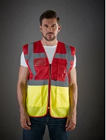 Yoko HVW 820 Hi-Vis sieťovaná bezpečnostná vesta 79.W820 hi vis oranžová/sivá Yoko HVW 820 Hi-Vis sieťovaná bezpečnostná vesta 79.W820 hi vis oranžová/sivá