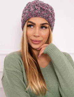 Dámska čiapka Eliza K205 dark pink+graphite