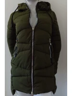 Dámska zimná bunda s kapucňou ty0136 zelená - Goodlooking