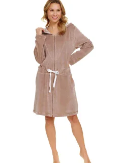 Dámsky župan 1008 béžový plus - Doctor Nap