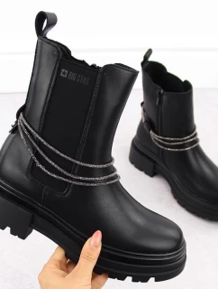 Kožené čižmy Big Star W INT2053 INT2053