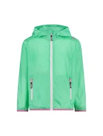 Bunda CMP Kid G Jacket Rain Fix Hood Lightweight Green Nepremokavá bunda (3X53255-E306)