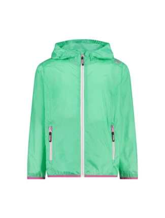 Bunda CMP Kid G Jacket Rain Fix Hood Lightweight Green Nepremokavá bunda (3X53255-E306)