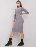 TW SK BI šaty ZS5178.84 tmavo sivé