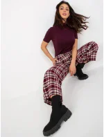 Dámske nohavice LK SP 509097 2.35P bordová - FPrice Dámske nohavice LK SP 509097 2.35P bordová - FPrice