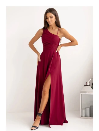 Dlhé šaty 001420 bordová - With You