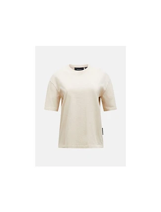 Mikina PEAK PERFORMANCE W Heavy Cotton Tee, béžová Mikina PEAK PERFORMANCE W Heavy Cotton Tee, béžová