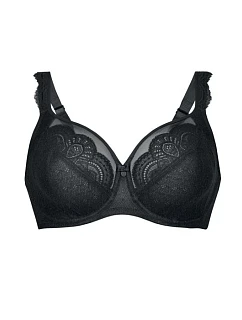 Podprsenka s kosticami Selma Full Cup 5635 čierna - RosaFaia
