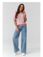 Sveter s krátkym rukávom model 224079 Makadamia