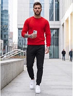 FashionStreet pánska červeno-čierna tepláková súprava AX0633