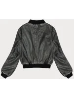 Šedá bunda bomber z ekokože (TT042) Šedá bunda bomber z ekokože (TT042)