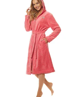 Dámsky župan 9156 amarant - L&L