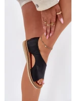 Skórzane Sandały Damskie Artiker 46C1016 Czarne