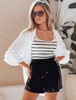 Dámske látkové šortky SUMMER TRIP black FashionStreet SY0433