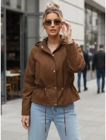 Dámska semišová bunda svetlohnedá hit sezóny FashionStreet TY5575