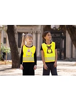 Korntex FUN Detská bezpečnostná vesta 76.FUNY hi vis yellow/lion Korntex FUN Detská bezpečnostná vesta 76.FUNY hi vis yellow/lion