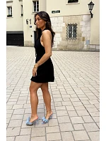 Dámske lodičky na podpätku s mašľou a imitáciou semišu Blue Magnolia Dámske lodičky na podpätku s mašľou a imitáciou semišu Blue Magnolia