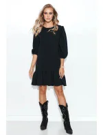 Dámske denné šaty M709 čierne - Makadamia