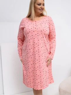 Nadmerné veľkosti Nočná košeľa model 223301 Forever Pink
