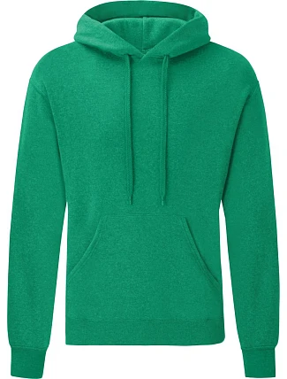 Fruit of the Loom Classic Hooded Sweat Mikina s kapucňou 16.2208 heather green Fruit of the Loom Classic Hooded Sweat Mikina s kapucňou 16.2208 heather green