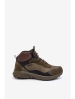 Męskie Buty Trekkingowe Ocieplane Zielone Big Star MM174333 Męskie Buty Trekkingowe Ocieplane Zielone Big Star MM174333