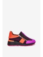 Skórzane Sneakersy Na Koturnie Maciejka 06853-15 Czarne