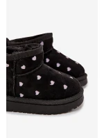 Dětské sněhule srdíčka Černé Gracina