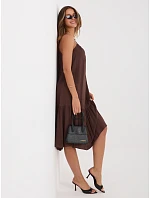 Šaty IR SK 6816.16P tmavohnedé