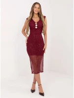 Šaty IT SK 21931.13 burgundy
