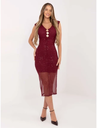 Šaty IT SK 21931.13 burgundy