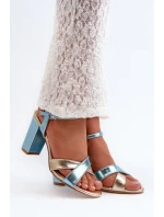 Sandále na podpätku model 198681 Krok vo veľkom štýle
