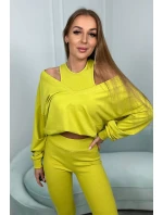 3-dielny set blúzka + top + legíny kivi 3-dielny set blúzka + top + legíny kivi