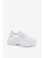 Dámské Sportovní Textilní Baleríny s Dekorací Bílé Melorae