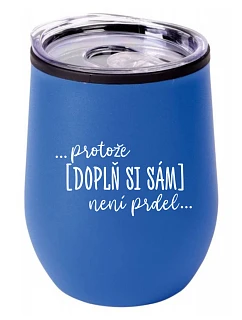 Personalizovaný klasický biely keramický hrnček 300 ml – ... lebo [doplň si sám] nie je sranda ...